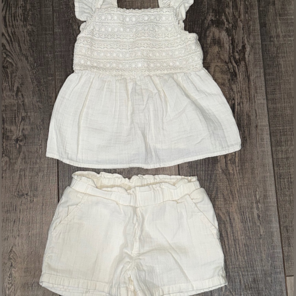 White Boho Crop Tops